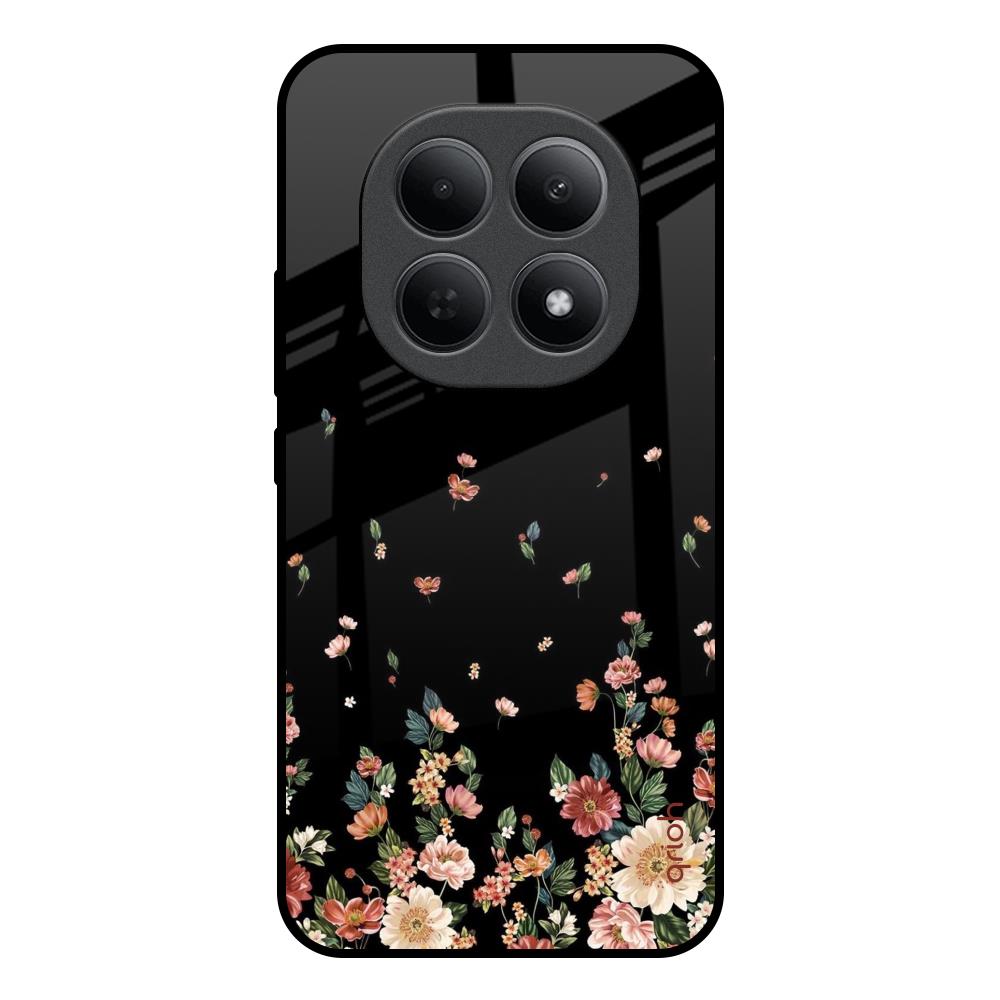 Floating Floral Print Poco M8 5G Glass Back Cover Online