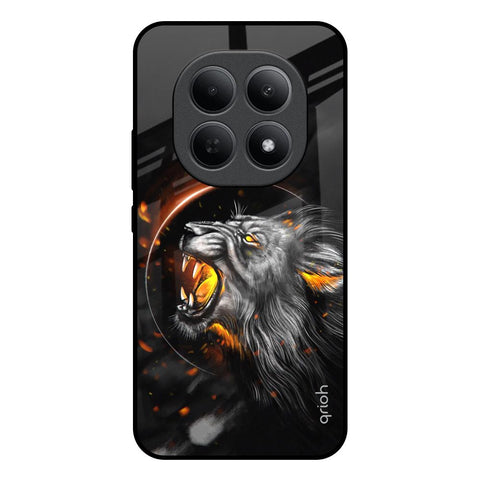 Aggressive Lion Poco M8 5G Glass Back Cover Online