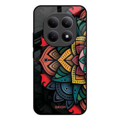 Retro Gorgeous Flower Poco M8 5G Glass Back Cover Online