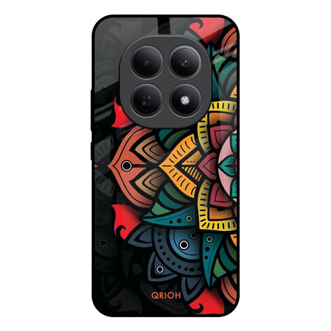 Retro Gorgeous Flower Poco M8 5G Glass Back Cover Online