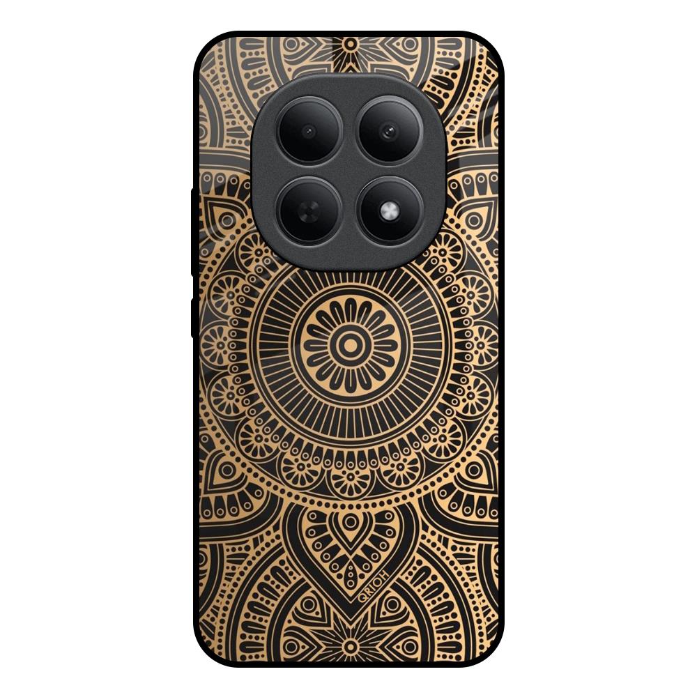 Luxury Mandala Poco M8 5G Glass Back Cover Online