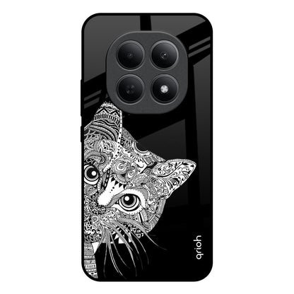 Kitten Mandala Poco M8 5G Glass Back Cover Online
