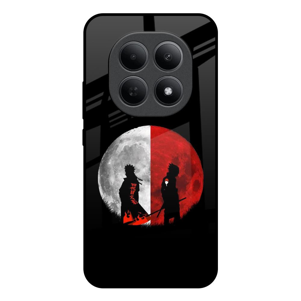 Anime Red Moon Poco M8 5G Glass Back Cover Online