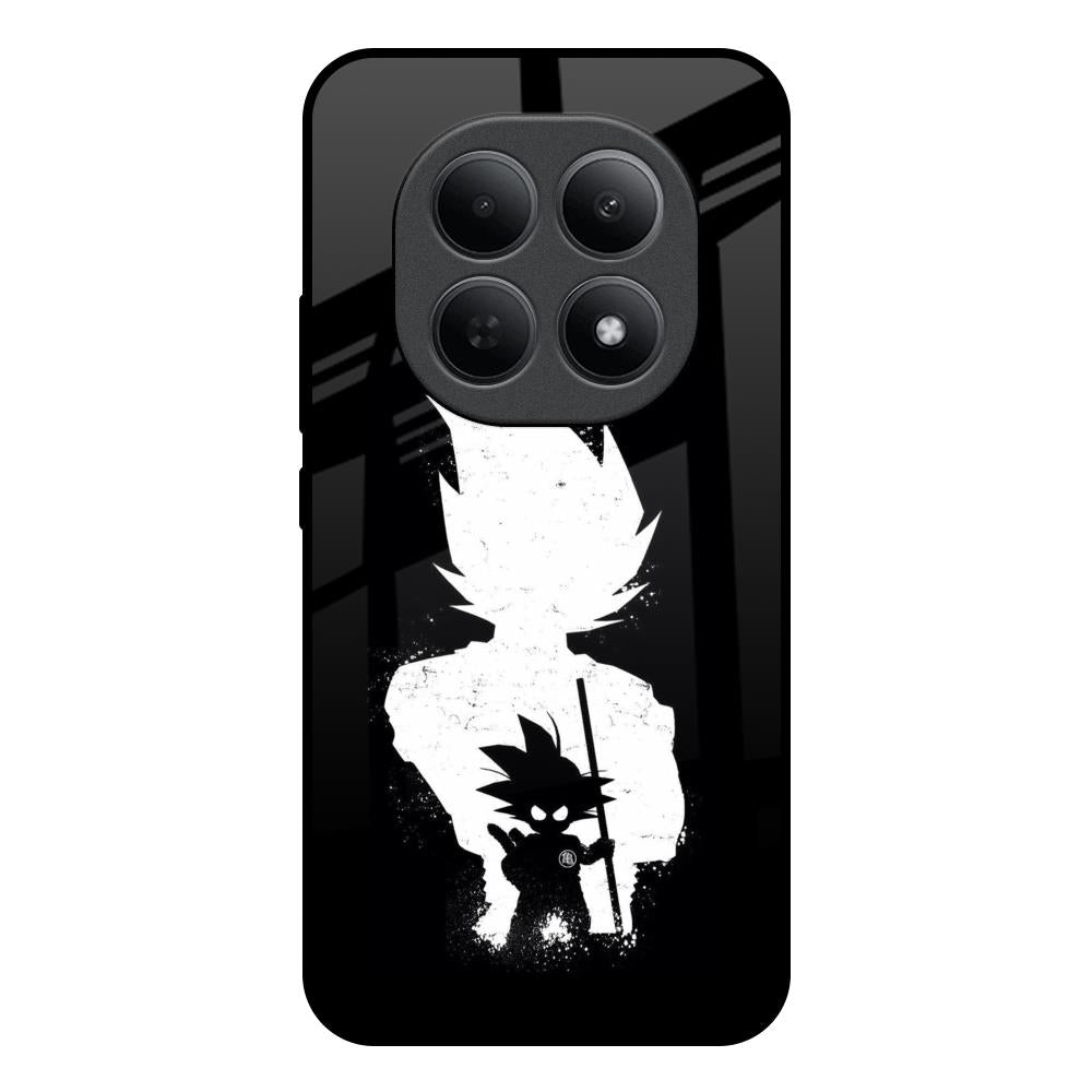 Monochrome Goku Poco M8 5G Glass Back Cover Online