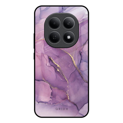 Purple Gold Marble Poco M8 5G Glass Back Cover Online
