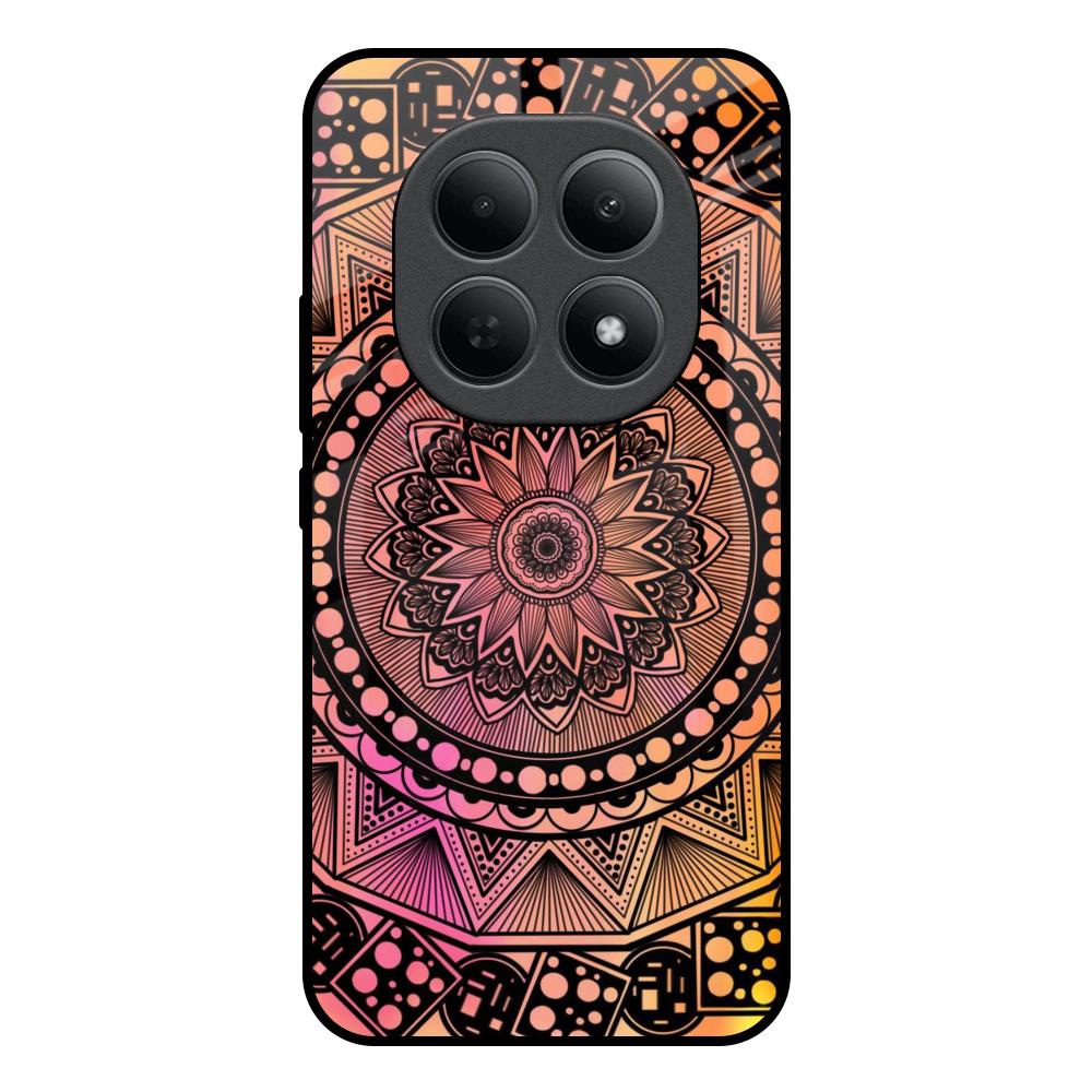Floral Mandala Poco M8 5G Glass Back Cover Online
