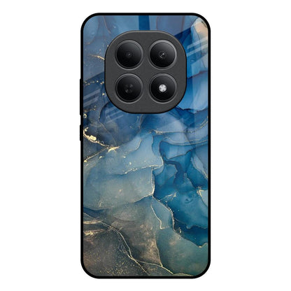 Blue Cool Marble Poco M8 5G Glass Back Cover Online