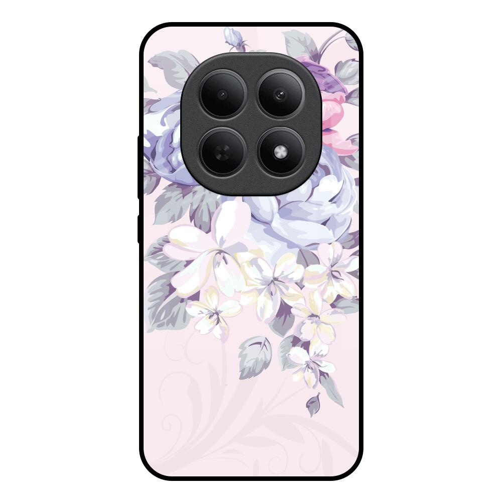 Elegant Floral Poco M8 5G Glass Back Cover Online