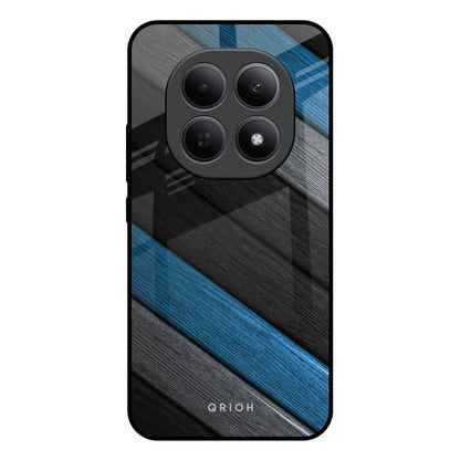 Multicolor Wooden Effect Poco M8 5G Glass Back Cover Online