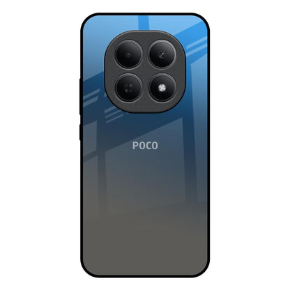 Blue Grey Ombre Poco M8 5G Glass Back Cover Online