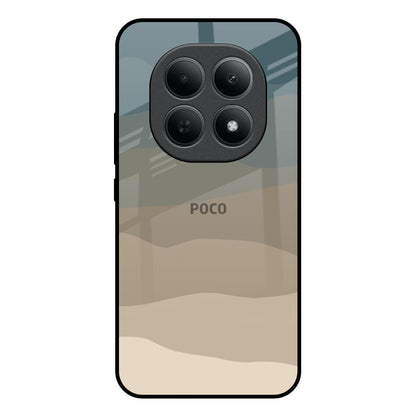 Abstract Mountain Pattern Poco M8 5G Glass Back Cover Online