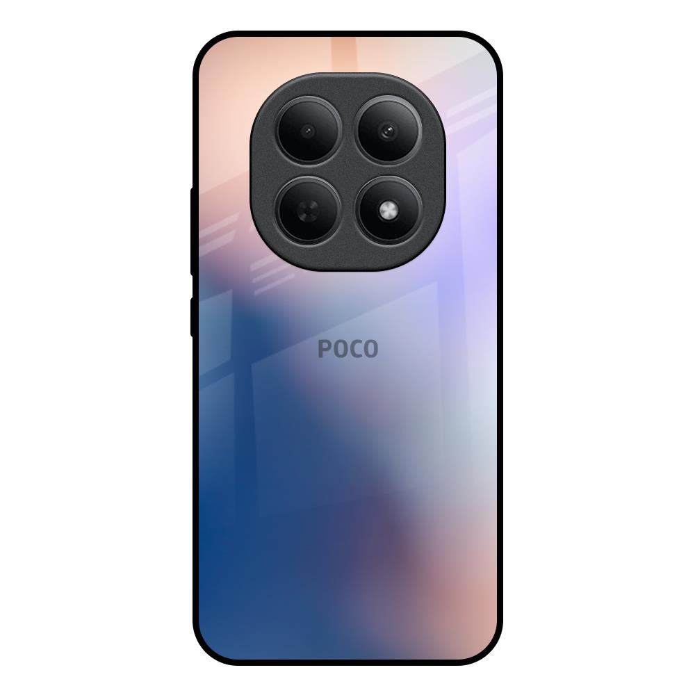Blue Mauve Gradient Poco M8 5G Glass Back Cover Online