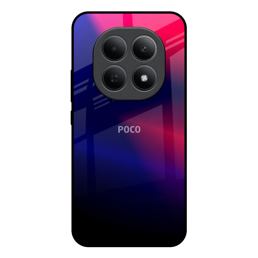 Blue Ombre Poco M8 5G Glass Back Cover Online
