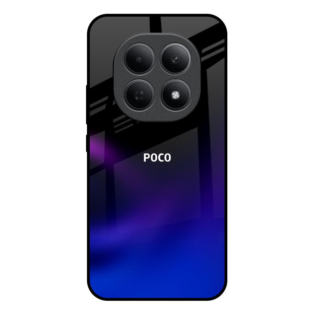 Black Onyx Poco M8 5G Glass Back Cover Online