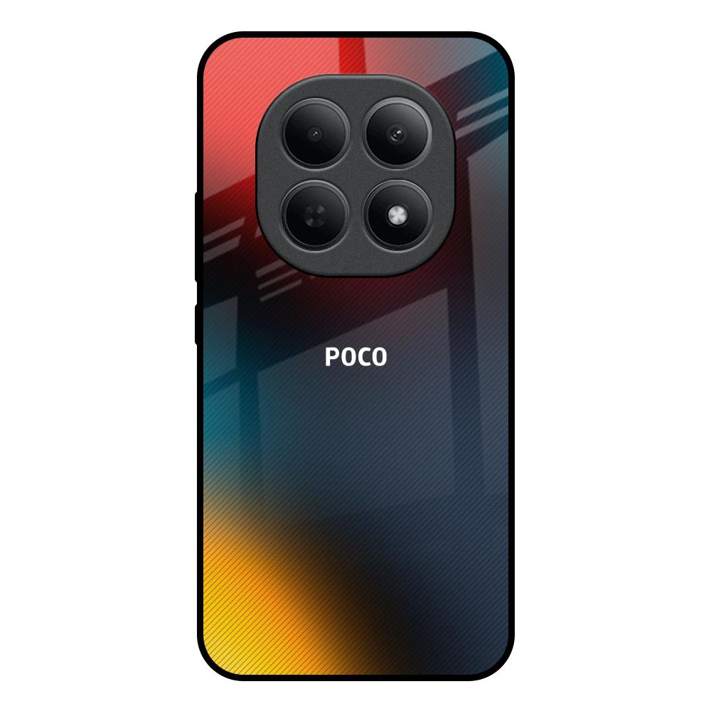 Prismatic Poco M8 5G Glass Back Cover Online