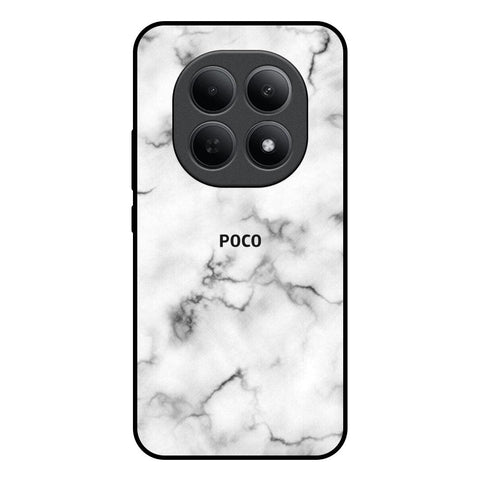 Satin White Marble Poco M8 5G Glass Back Cover Online