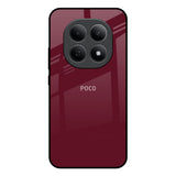 Classic Burgundy Poco M8 5G Glass Back Cover Online