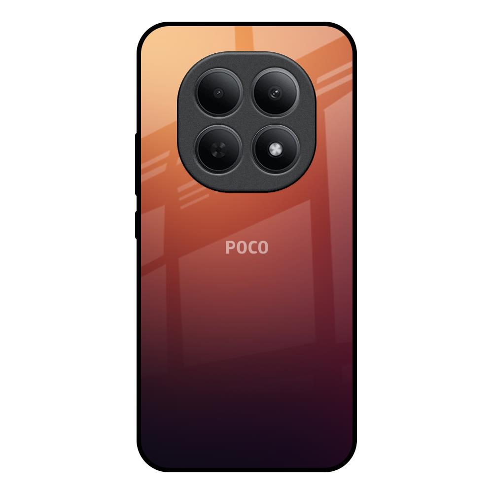 Sunset Background Poco M8 5G Glass Back Cover Online