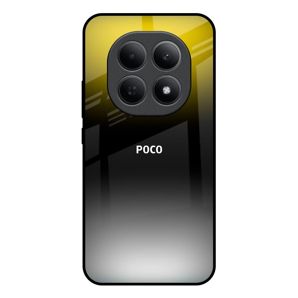 Yellow Shadow Poco M8 5G Glass Back Cover Online