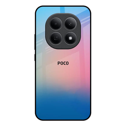 Blue & Pink Ombre Poco M8 5G Glass Back Cover Online