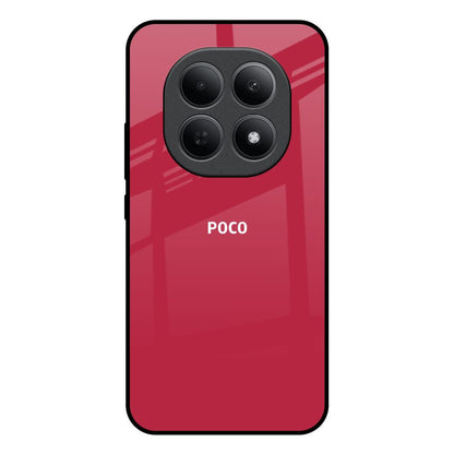 Solo Maroon Poco M8 5G Glass Back Cover Online