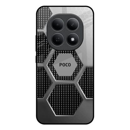 Hexagon Style Poco M8 5G Glass Back Cover Online