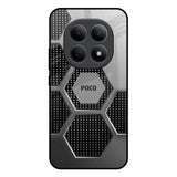Hexagon Style Poco M8 5G Glass Back Cover Online