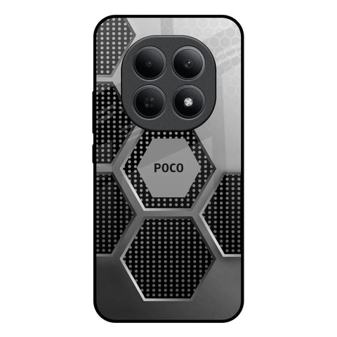 Hexagon Style Poco M8 5G Glass Back Cover Online