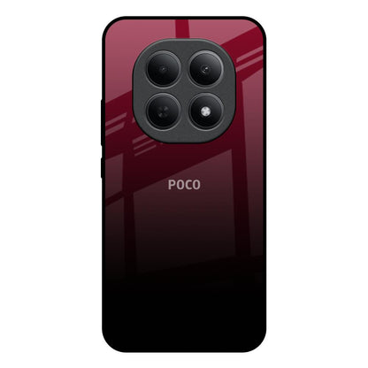 Wine Red Poco M8 5G Glass Back Cover Online