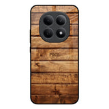 Wooden Planks Poco M8 5G Glass Back Cover Online