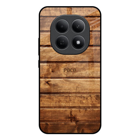 Wooden Planks Poco M8 5G Glass Back Cover Online
