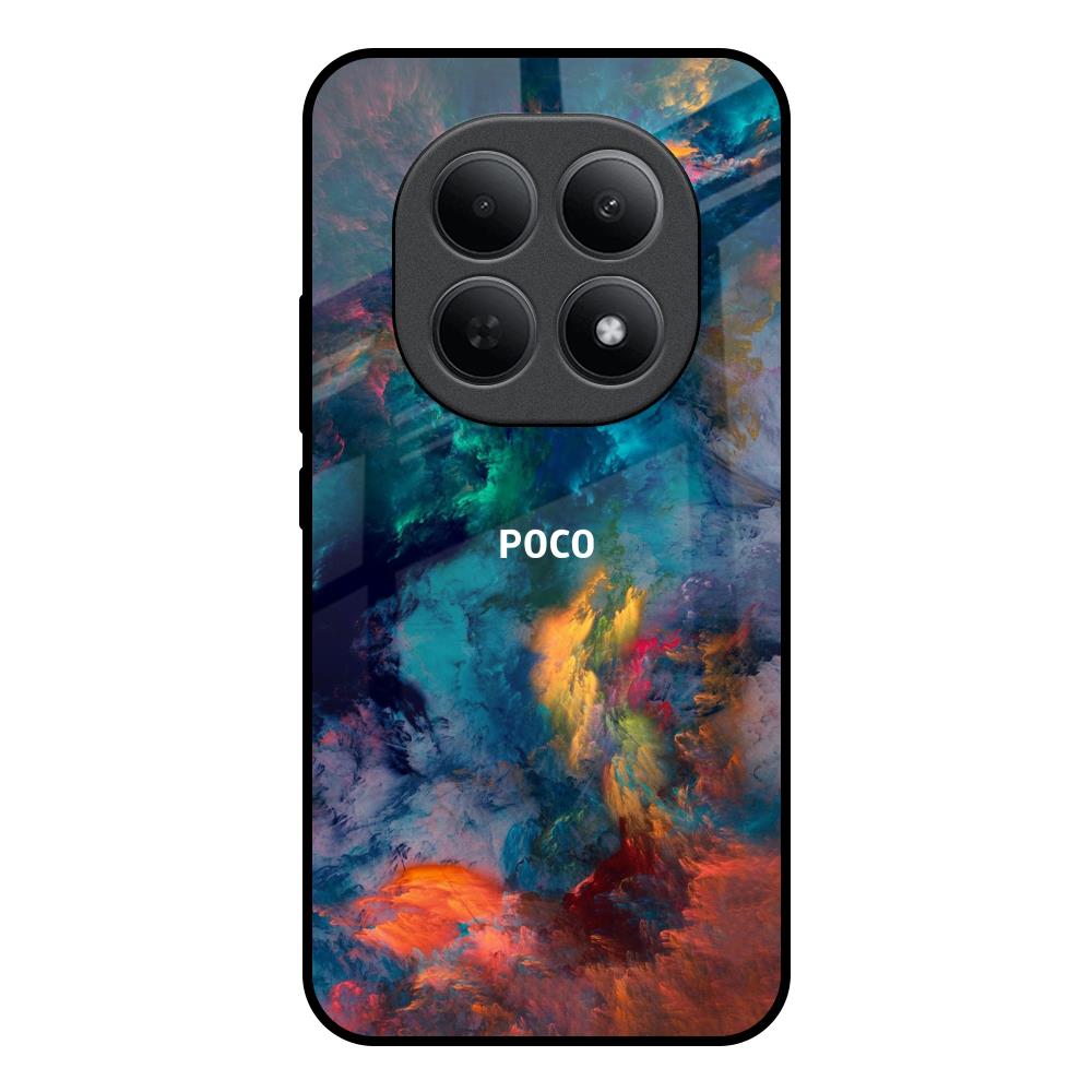 Colored Storm Poco M8 5G Glass Back Cover Online