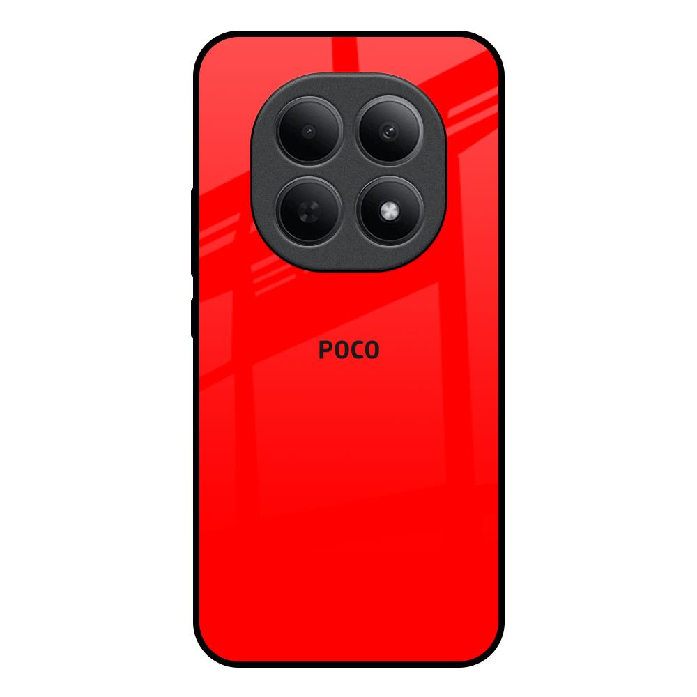 Blood Red Poco M8 5G Glass Back Cover Online