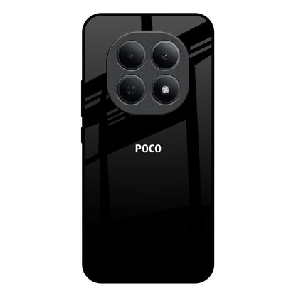 Jet Black Poco M8 5G Glass Back Cover Online