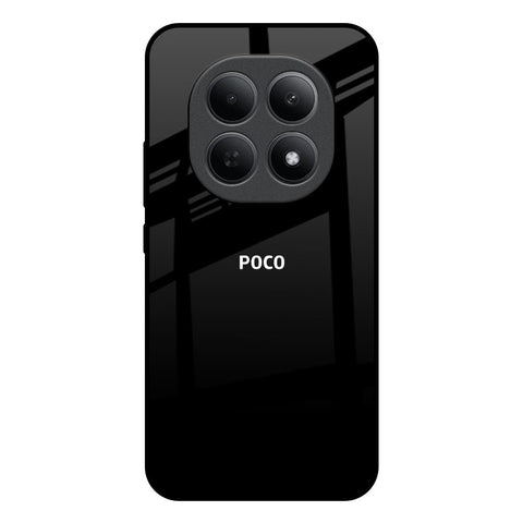 Jet Black Poco M8 5G Glass Back Cover Online