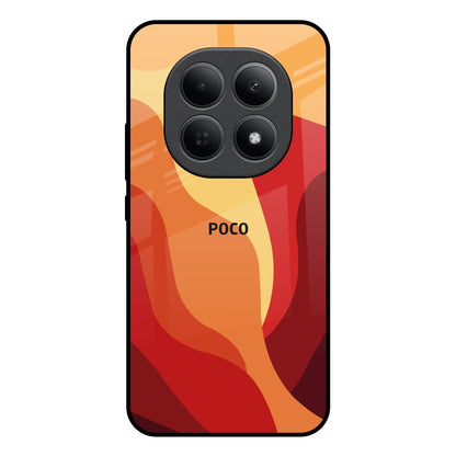 Magma Color Pattern Poco M8 5G Glass Back Cover Online