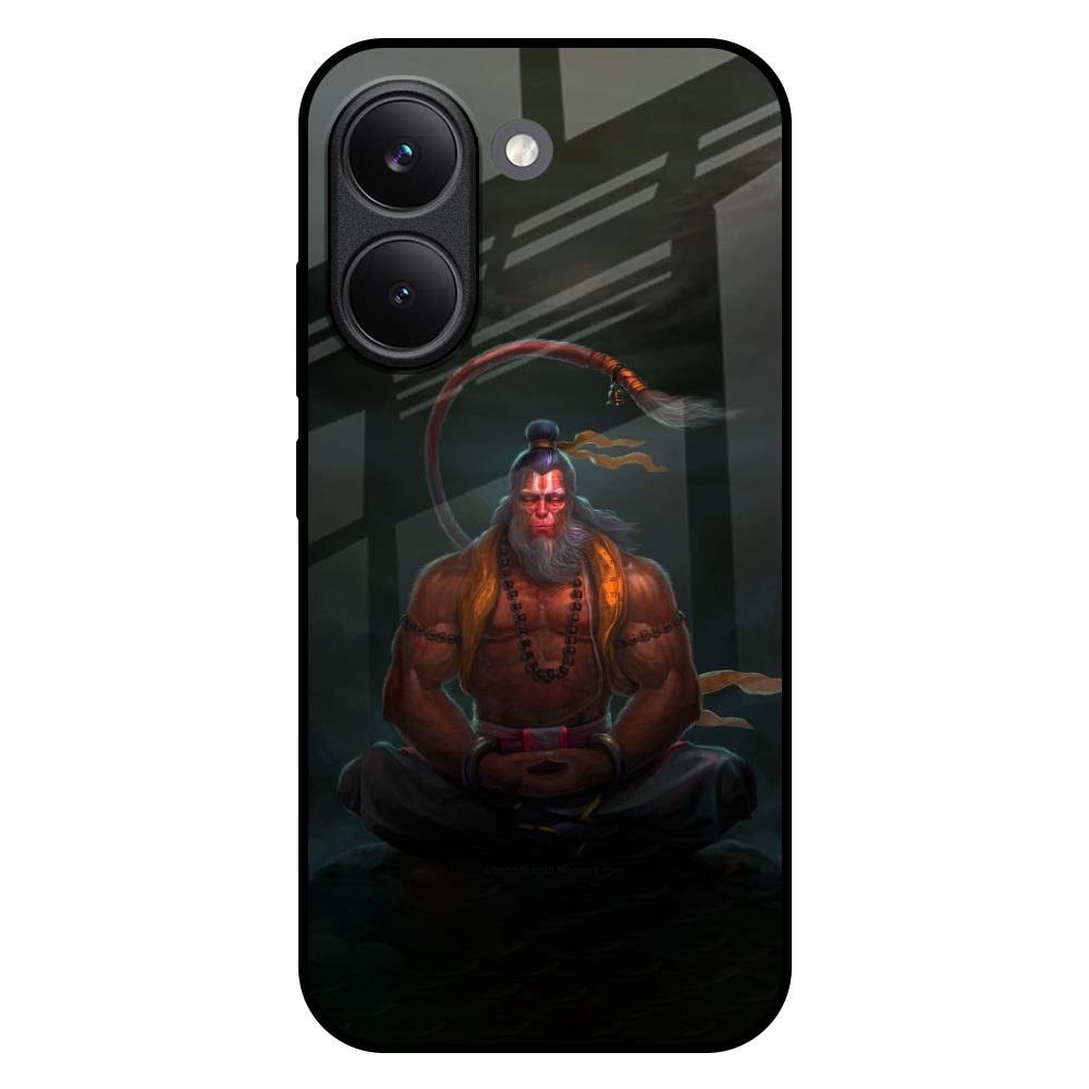 Lord Hanuman Animated Poco X8 Pro 5G Glass Back Cover Online