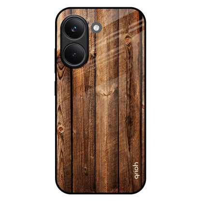 Timber Printed Poco X8 Pro 5G Glass Back Cover Online