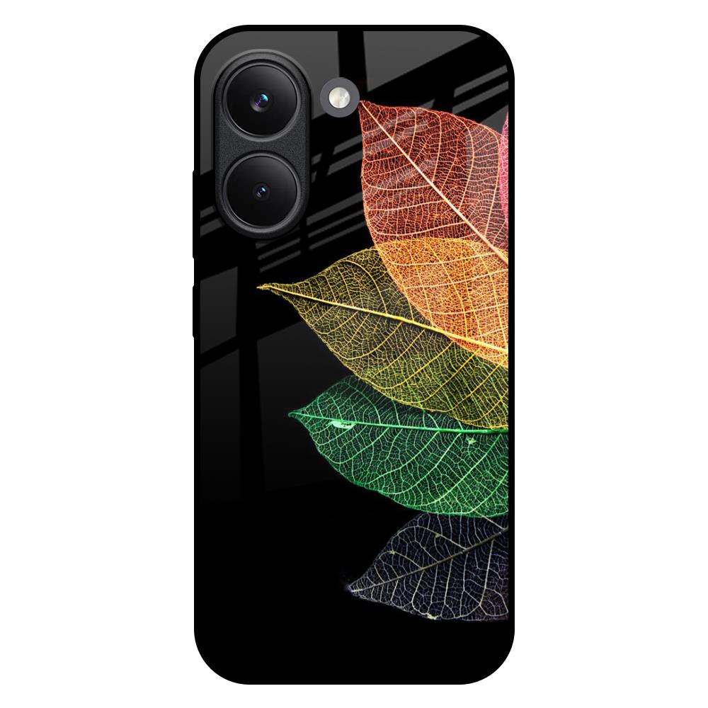 Colorful Leaves Poco X8 Pro 5G Glass Back Cover Online