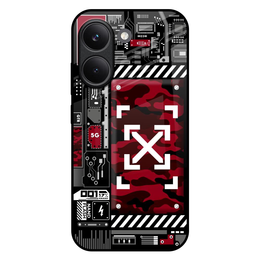 Technology Art Poco X8 Pro 5G Glass Back Cover Online