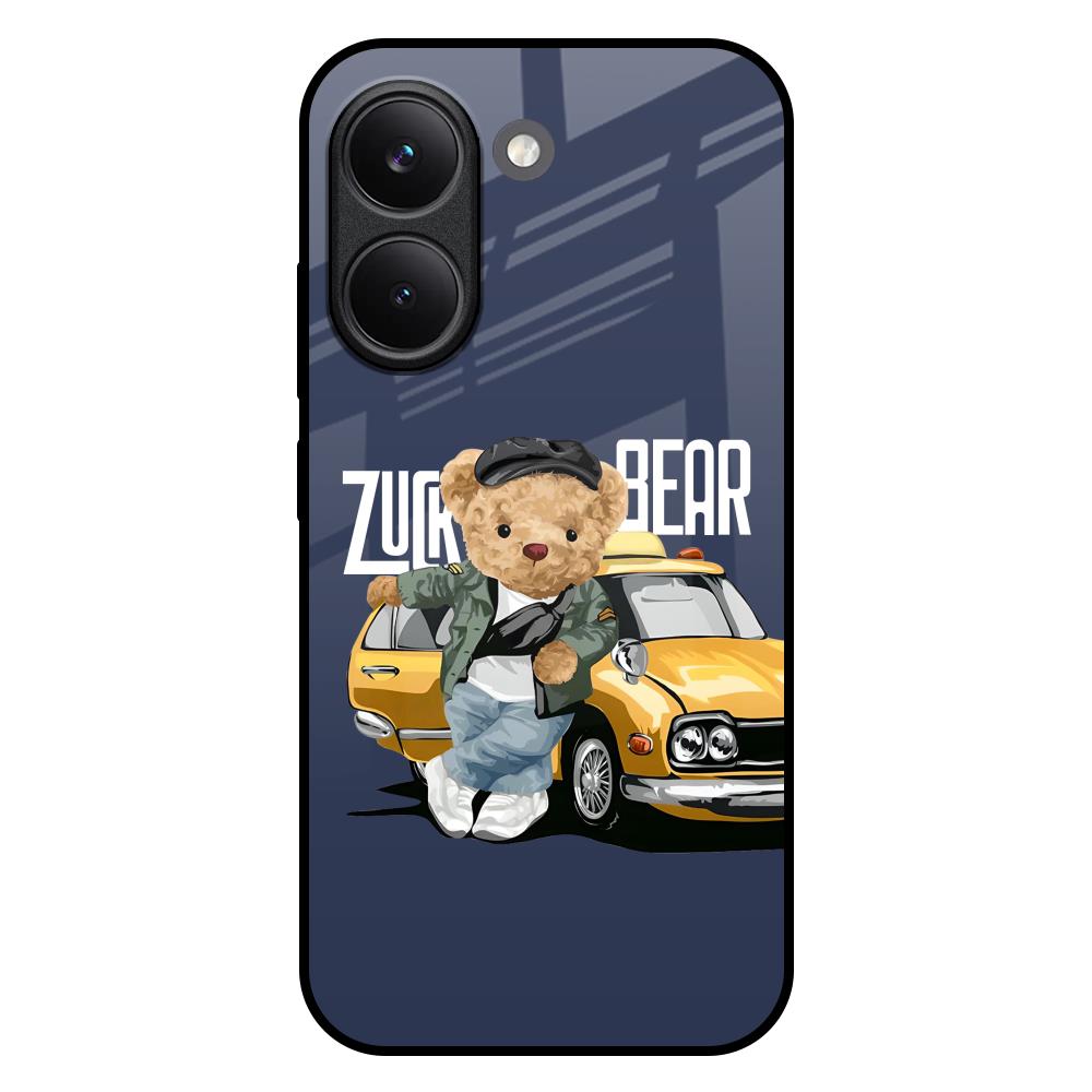 Adventurous Bear Poco X8 Pro 5G Glass Back Cover Online