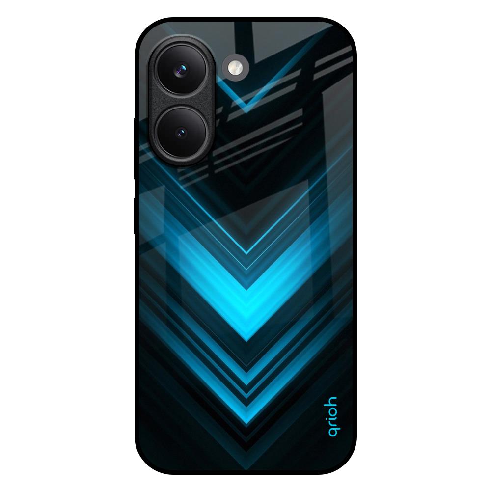 Vertical Blue Arrow Poco X8 Pro 5G Glass Back Cover Online
