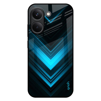 Vertical Blue Arrow Poco X8 Pro 5G Glass Back Cover Online