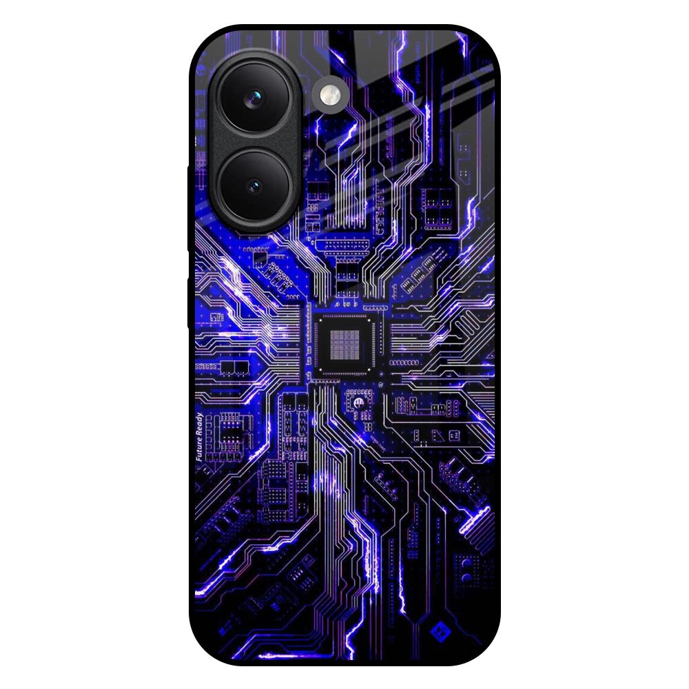 Techno Color Pattern Poco X8 Pro 5G Glass Back Cover Online