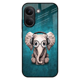 Adorable Baby Elephant Poco X8 Pro 5G Glass Back Cover Online
