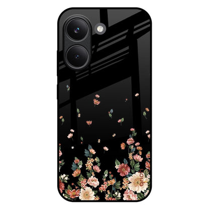 Floating Floral Print Poco X8 Pro 5G Glass Back Cover Online