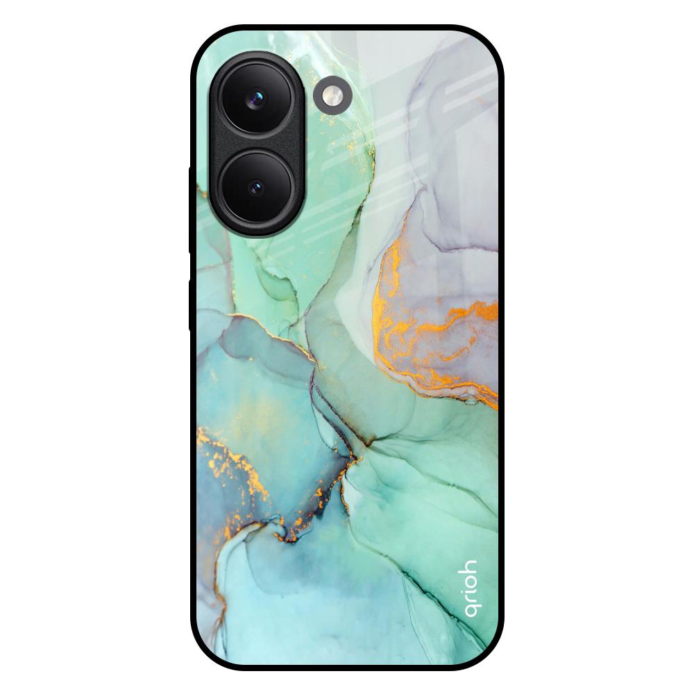Green Marble Poco X8 Pro 5G Glass Back Cover Online