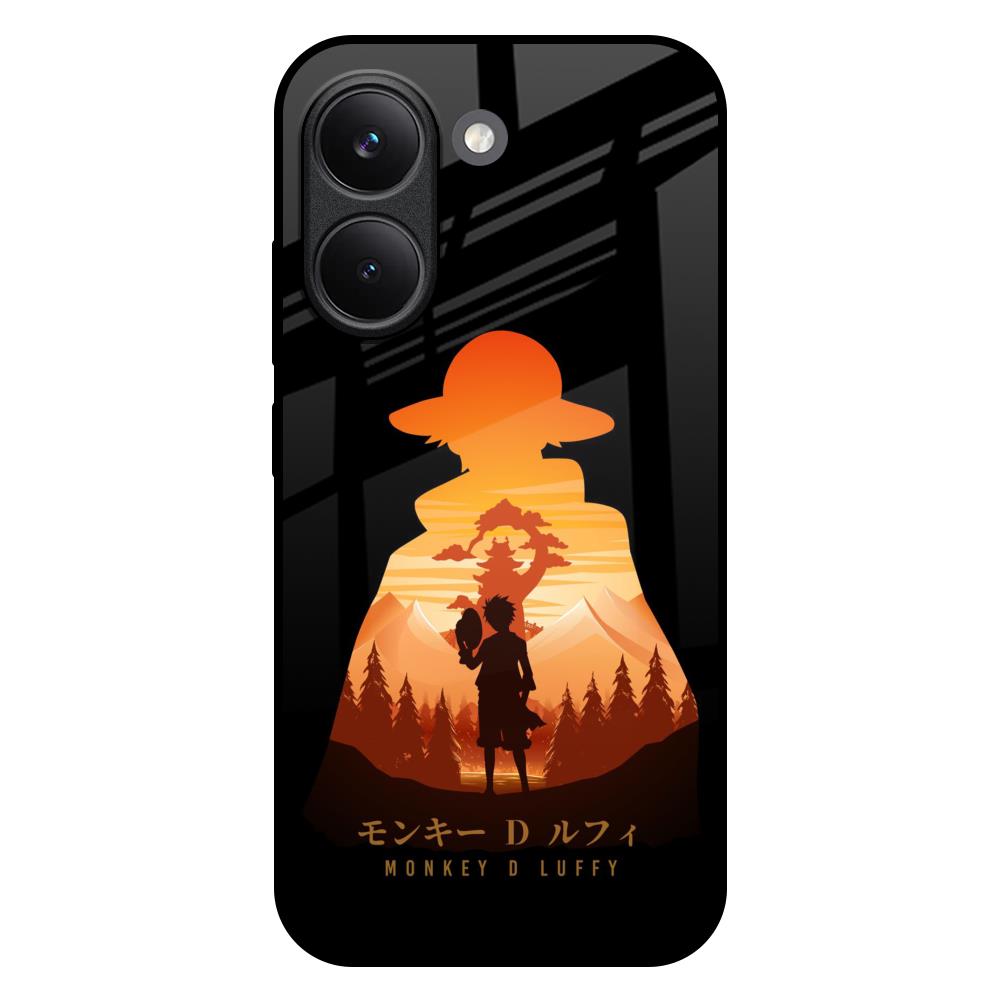 Luffy One Piece Poco X8 Pro 5G Glass Back Cover Online