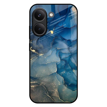 Blue Cool Marble Poco X8 Pro 5G Glass Back Cover Online