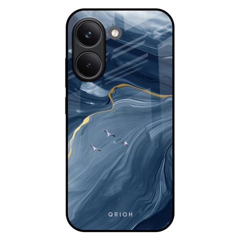 Deep Ocean Marble Poco X8 Pro 5G Glass Back Cover Online